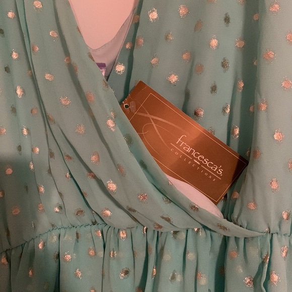 Aqua blue mini dress - Picture 4 of 4